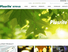 Tablet Screenshot of pluslight.com